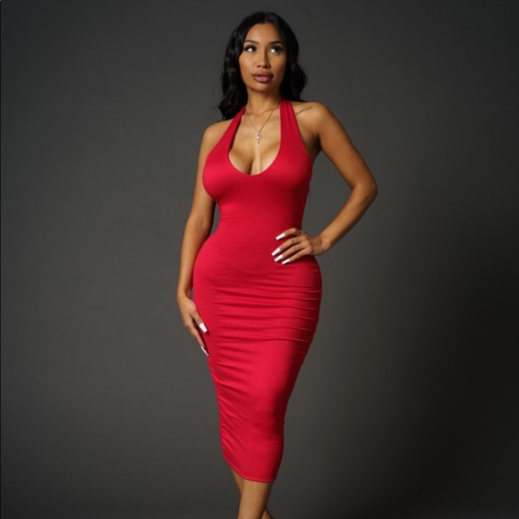 Red midi dress ❤️ - Picture 1 of 2